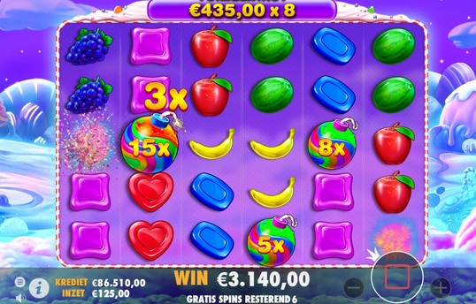 Grote winst tijdens free spins