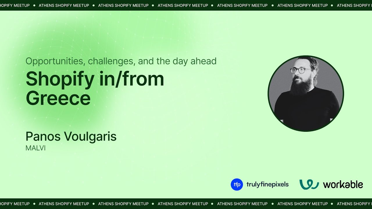 1st Athens Shopify Meetup: Setting the Ground Rules