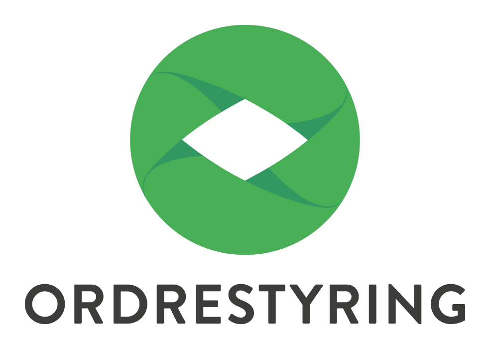 Ordrestyring - logo vertical black