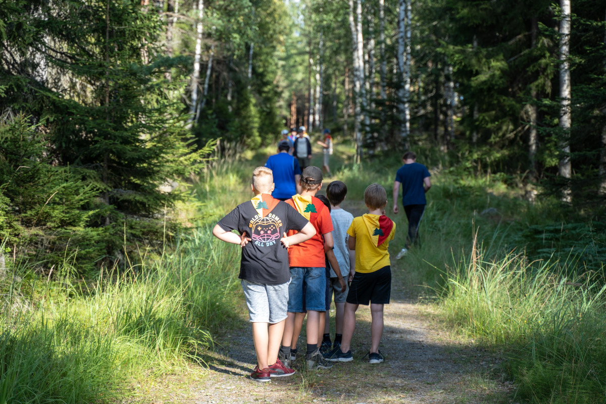 Scouter på sommarlägret Väinämöinen 2021