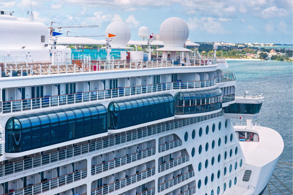 Close-Up of a Bahamas Cruise Ship