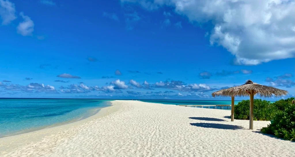 White Sandbar Beach in the Bahamas