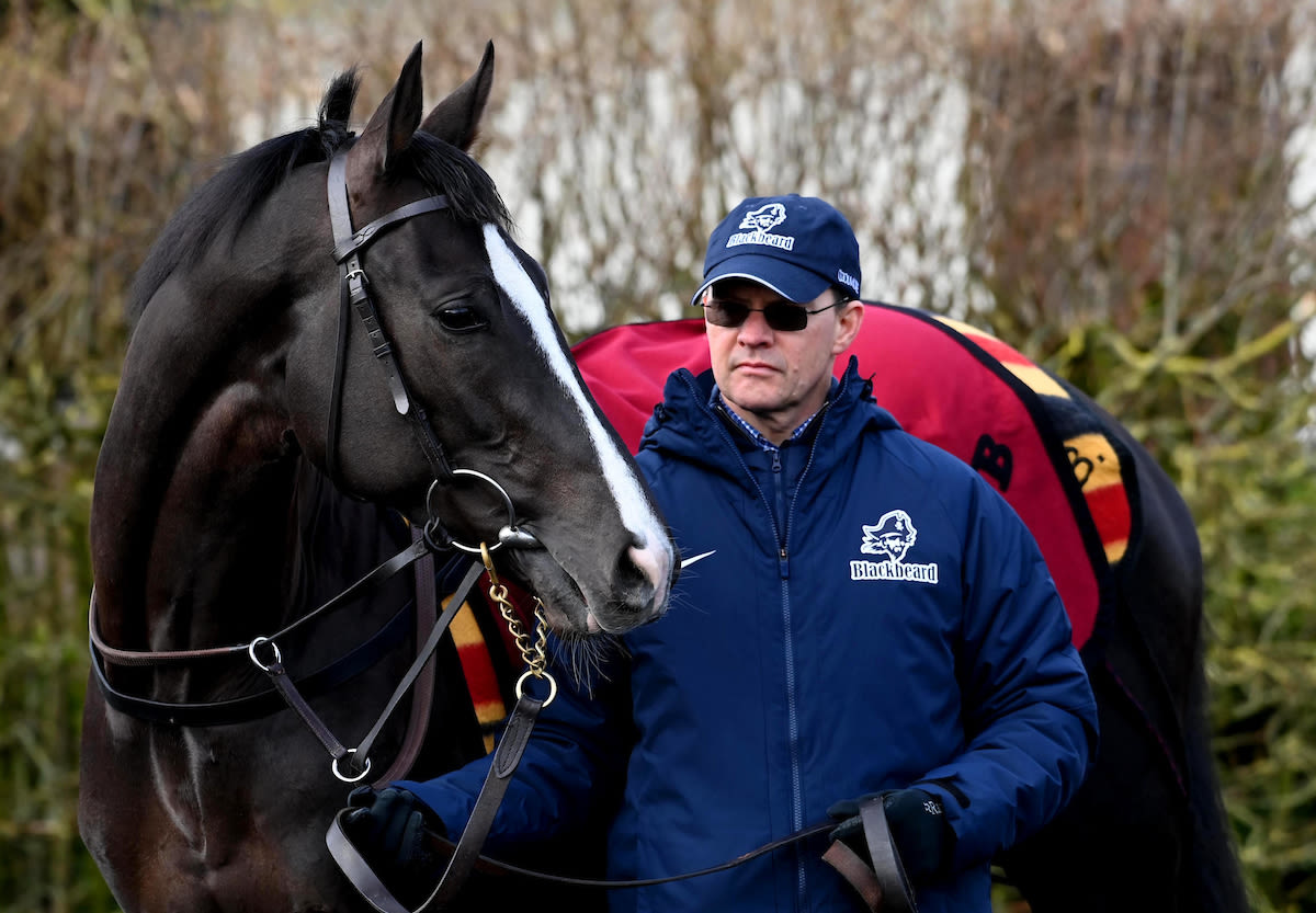   O'Brien with his No 1 Derby hope Auguste Rodin (Healy Racing)