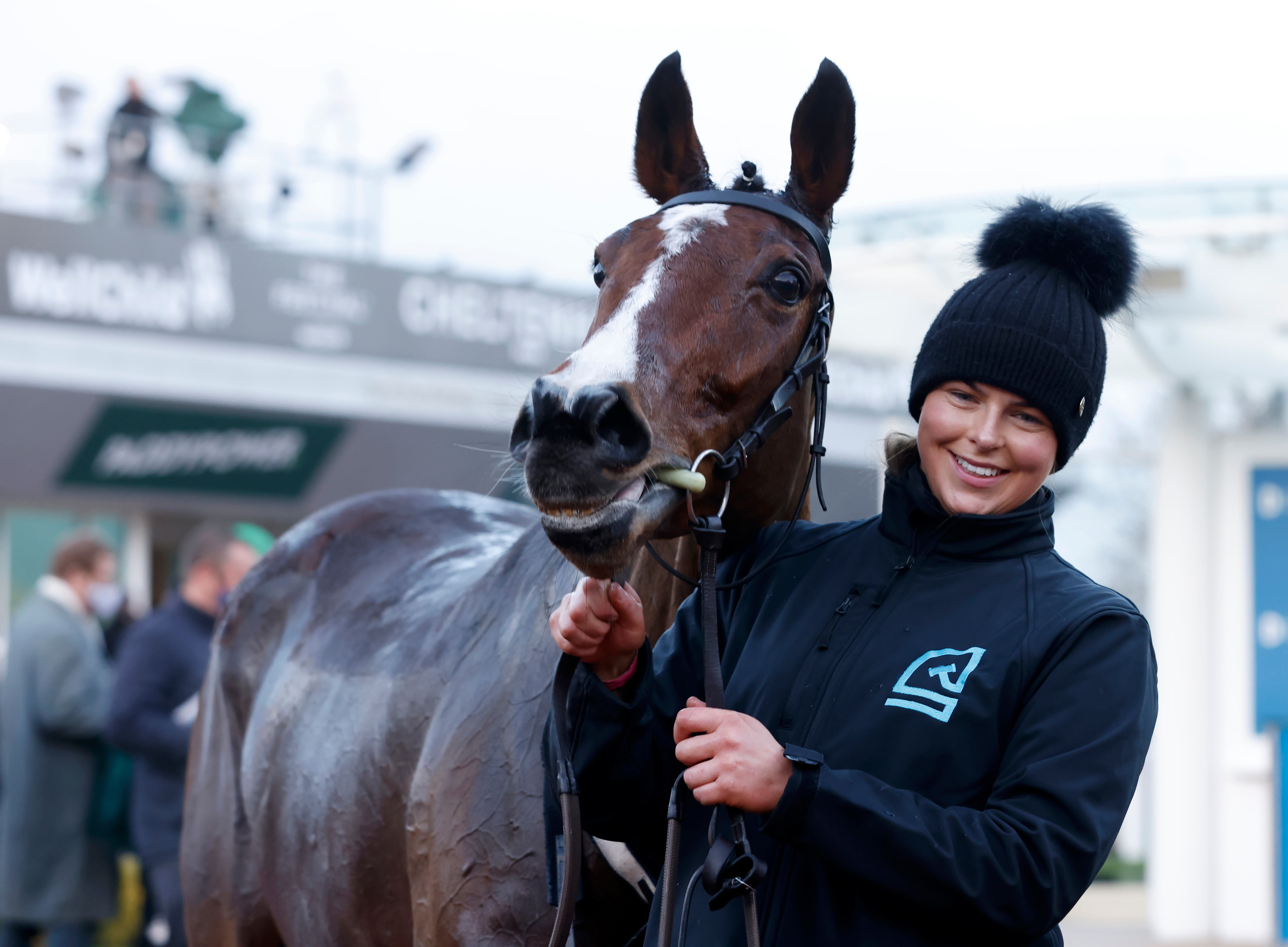  Stormy Ireland looked pleased with herself after her Relkeel Hurdle success (Photo: Focusonracing)