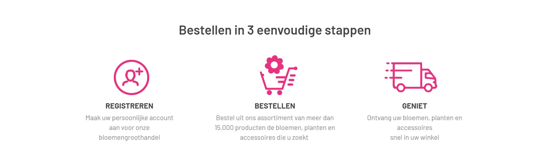Bestellen bij Roobos | Bloemen en planten in 3 eenvoudige stappen