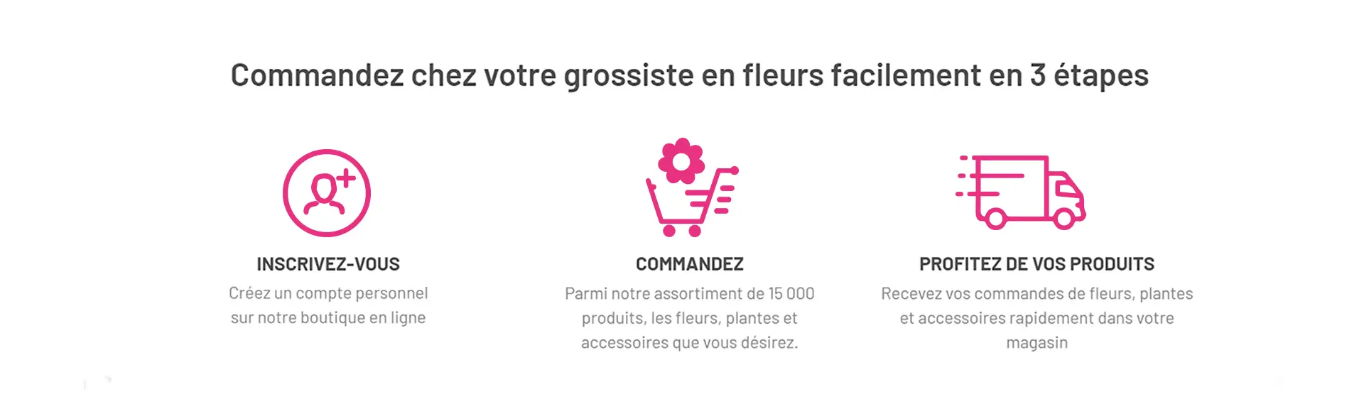 Commander chez Roobos | Fleurs et Plantes en 3 Étapes Simples