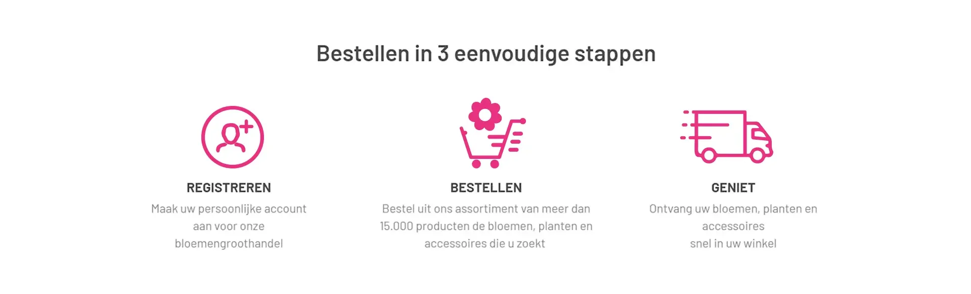 Bestellen bij Roobos | Bloemen en planten in 3 eenvoudige stappen