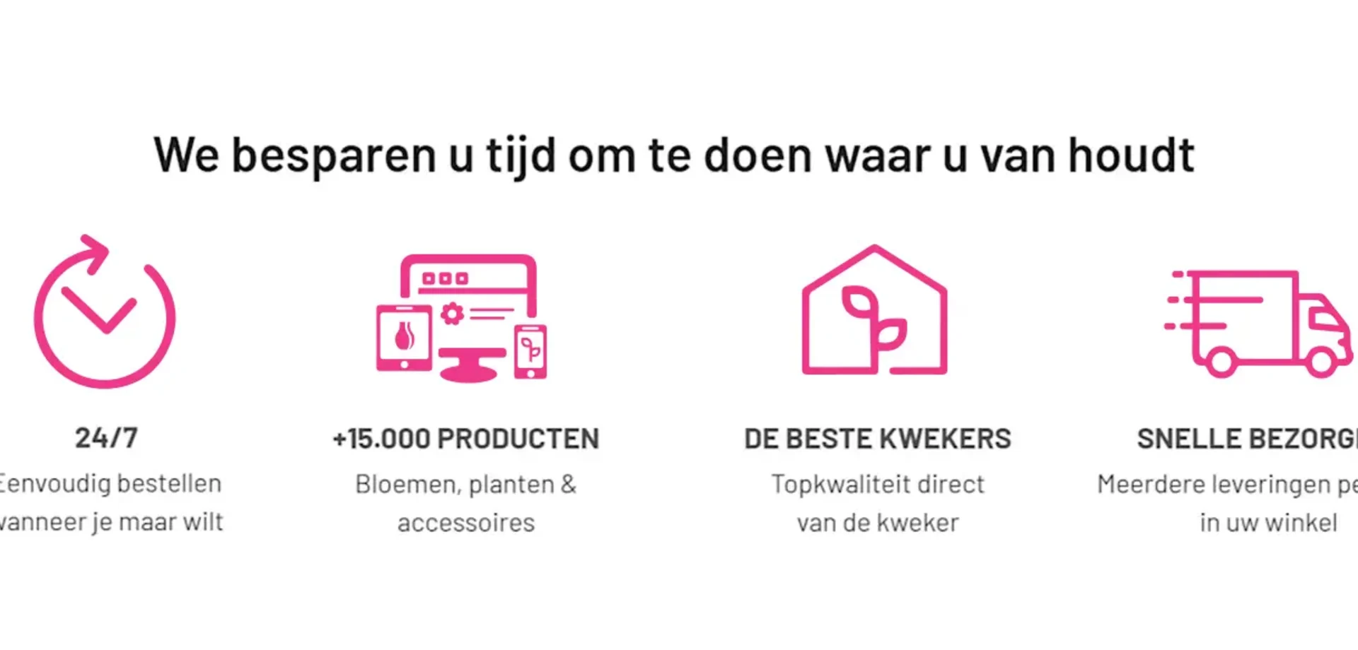 Roobos | Efficiënt bloemen inkopen met 24/7 service en snelle levering