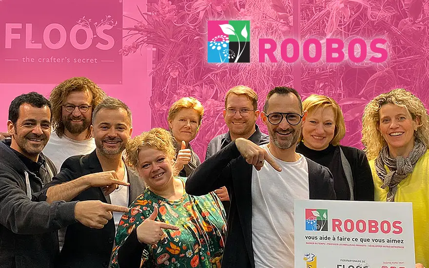 Grossiste en fleurs Roobos – en collaboration avec FLOOS, la source d'inspiration des fleuristes