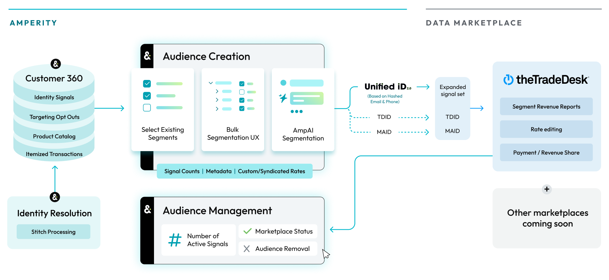 An audience monetization workflow.