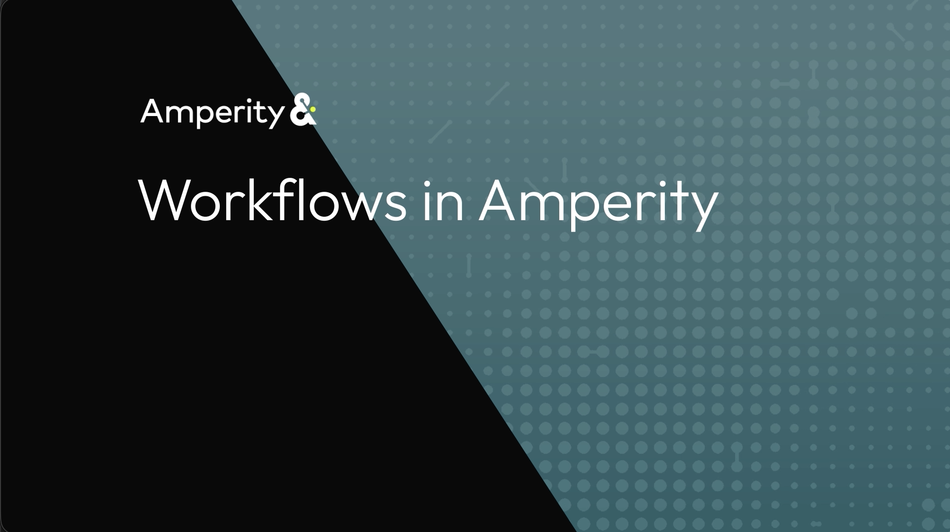 Workflows In Amperity | Amperity