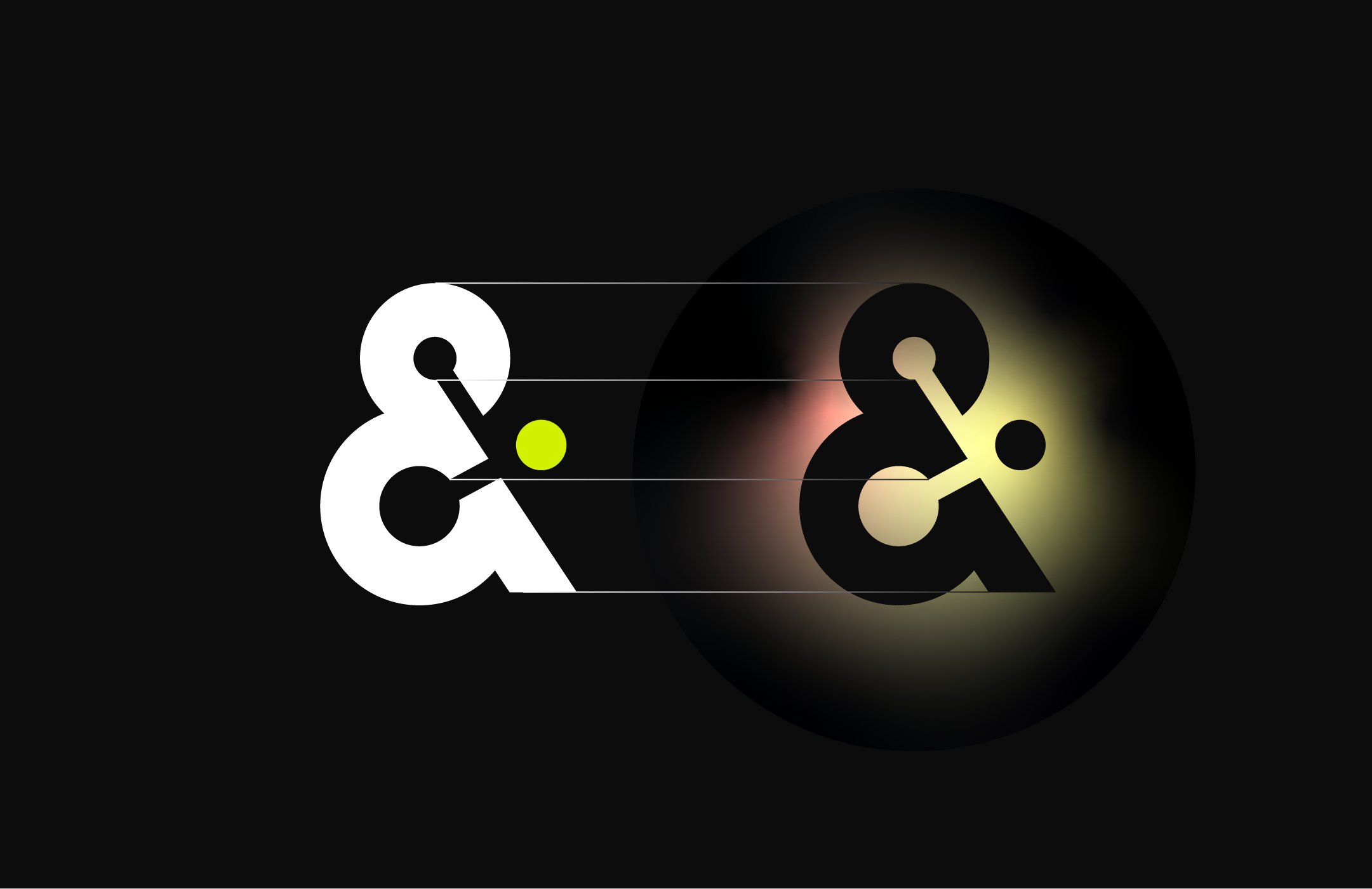A pair of white and black Amperity logos
