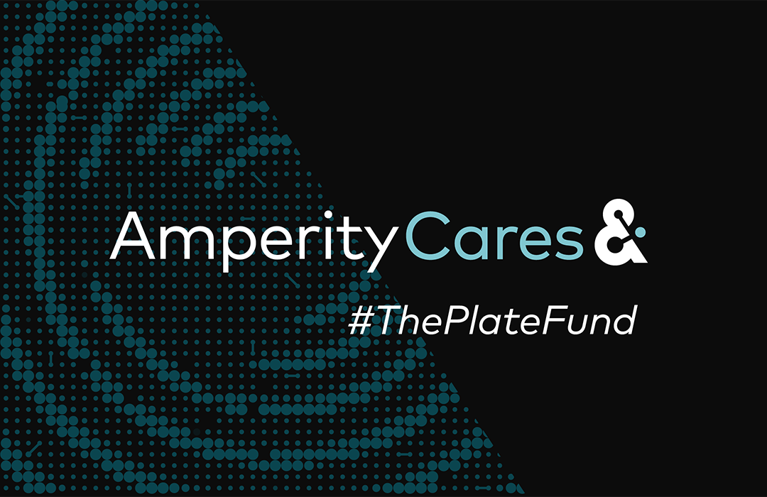 Image shows the caption: Amperity Cares & #ThePlateFund