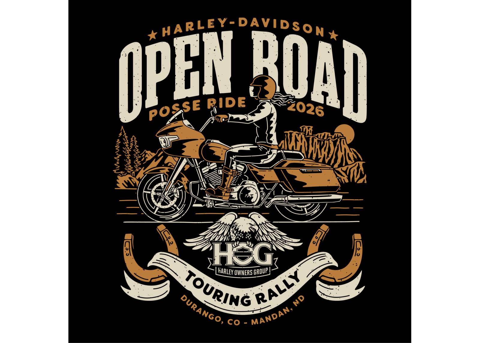Open Road Posse Ride banner