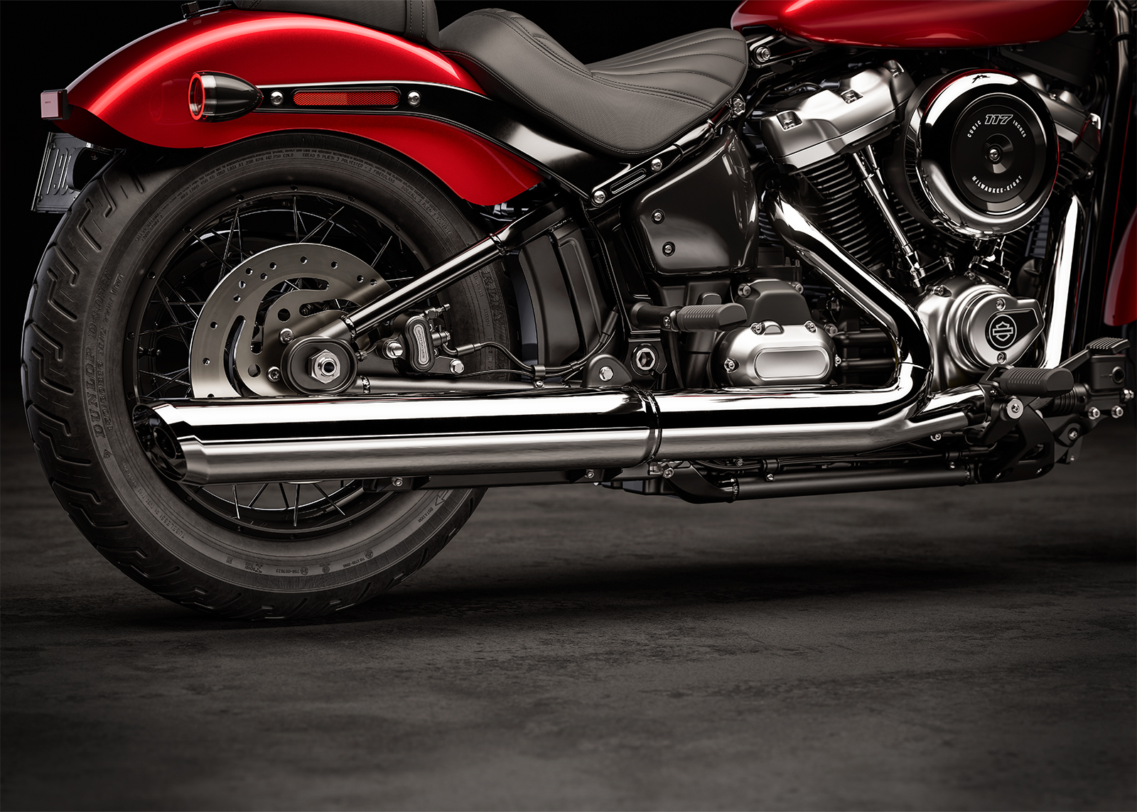 2026 Street Bob Exhaust Beauty Shot