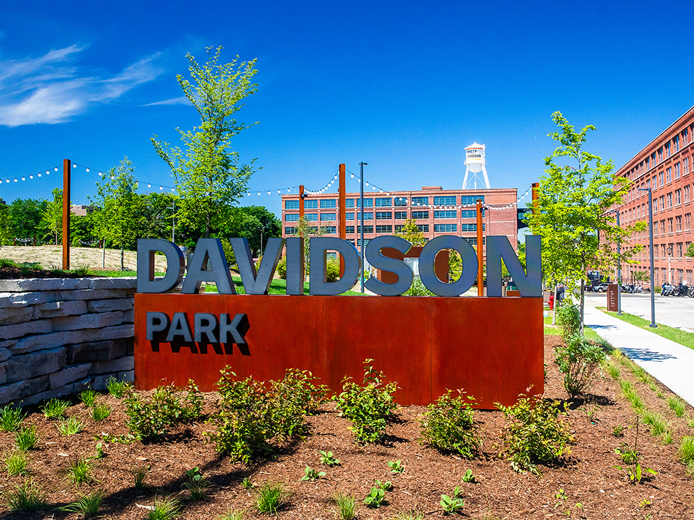 Davidson Park Entrance sign