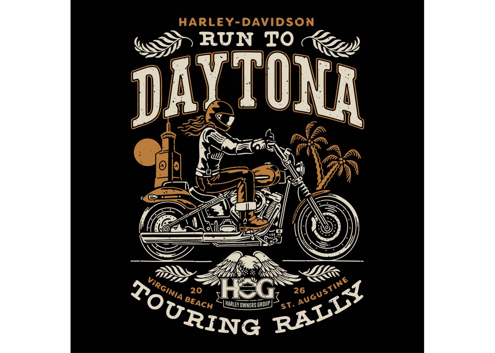 Run to Daytona H.O.G.-túratalálkozó banner
