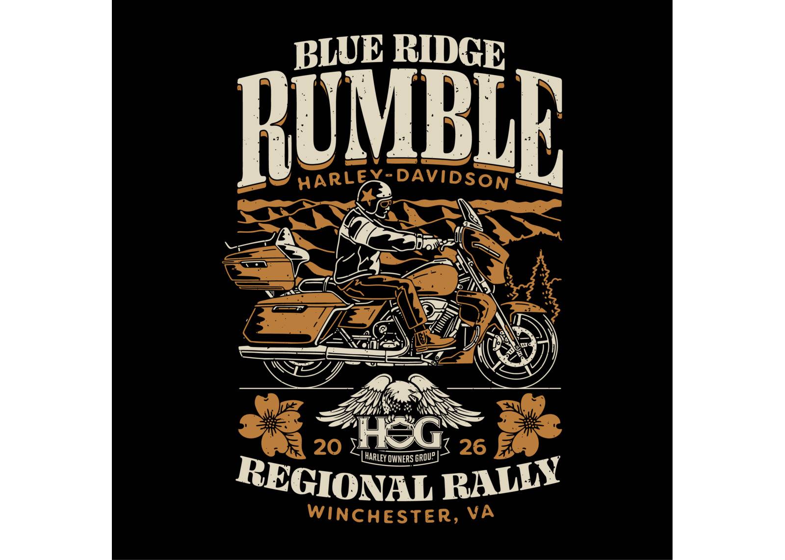 Blue Ridge Rumble H.O.G.-találkozó banner