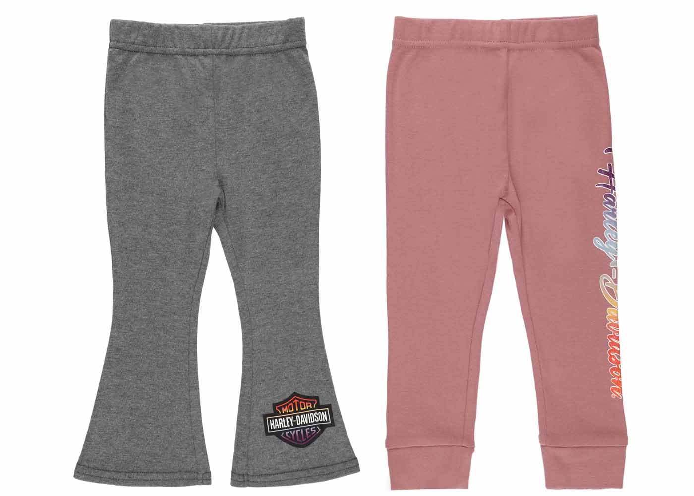 Infant Girls Rib Legging & Knit Flare Pant Set