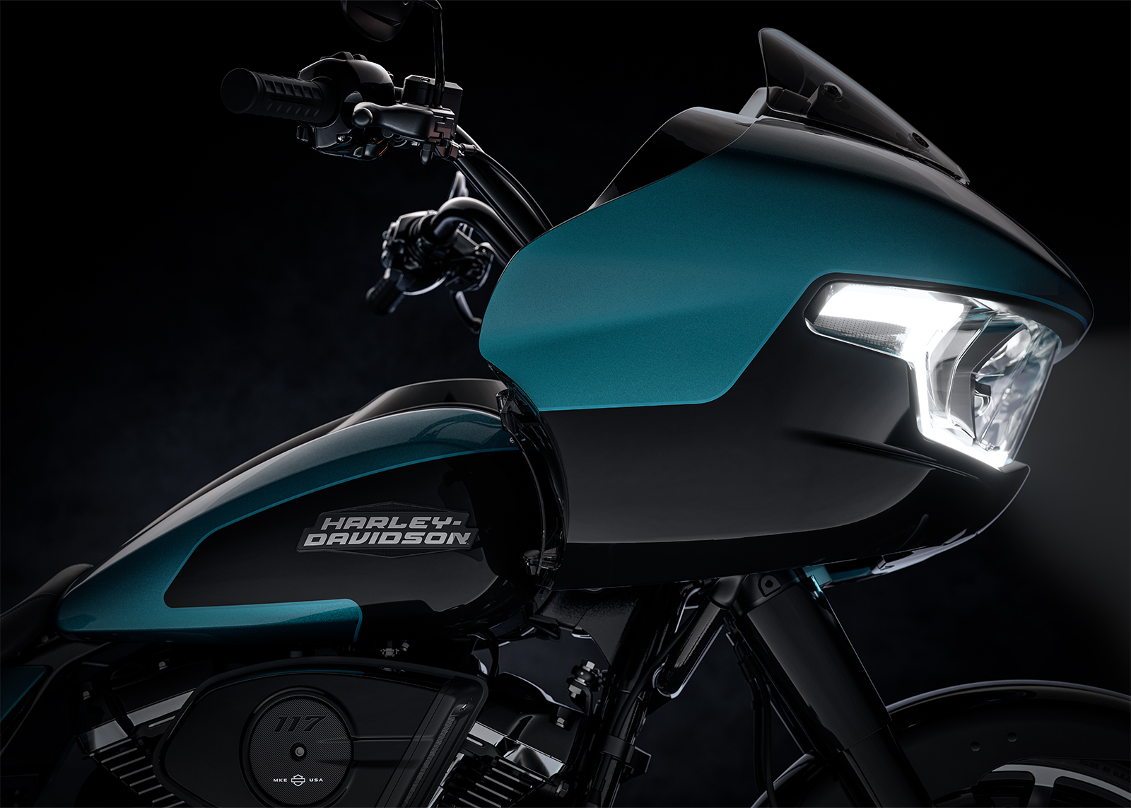 2026er Road Glide – Beauty-Shot der Lackierung
