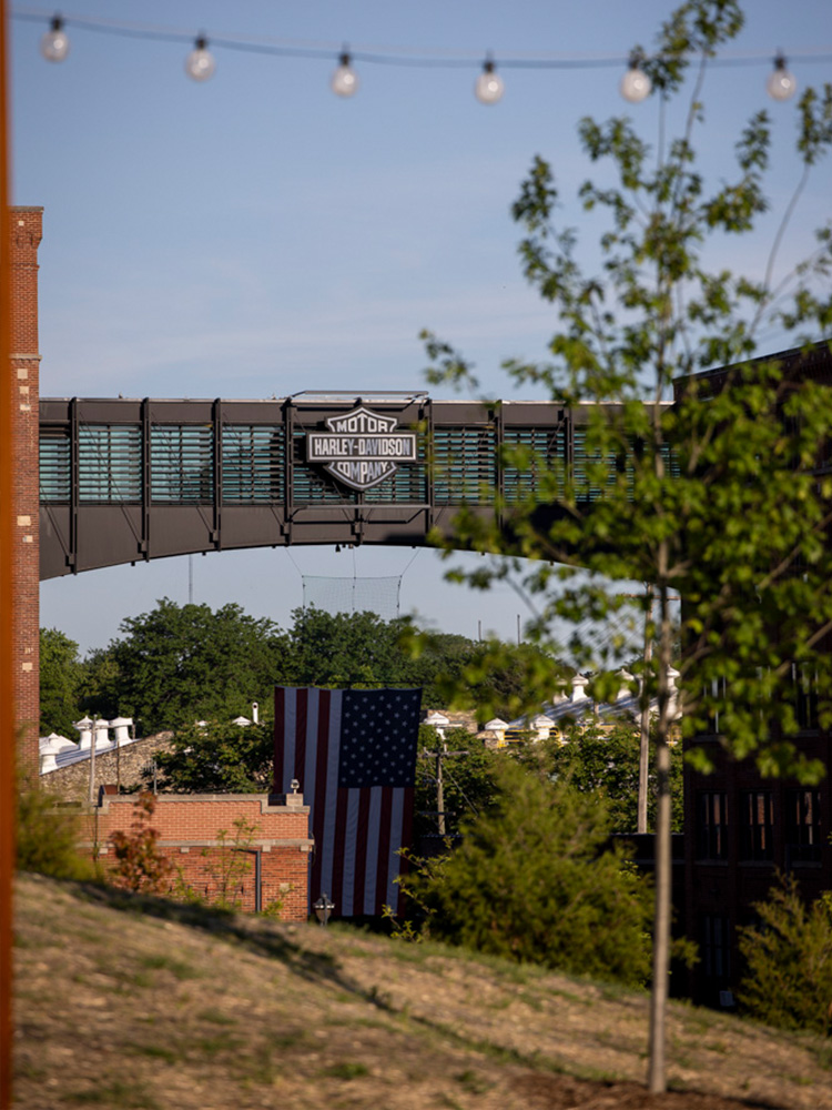 H-D juneau headquarters bridge