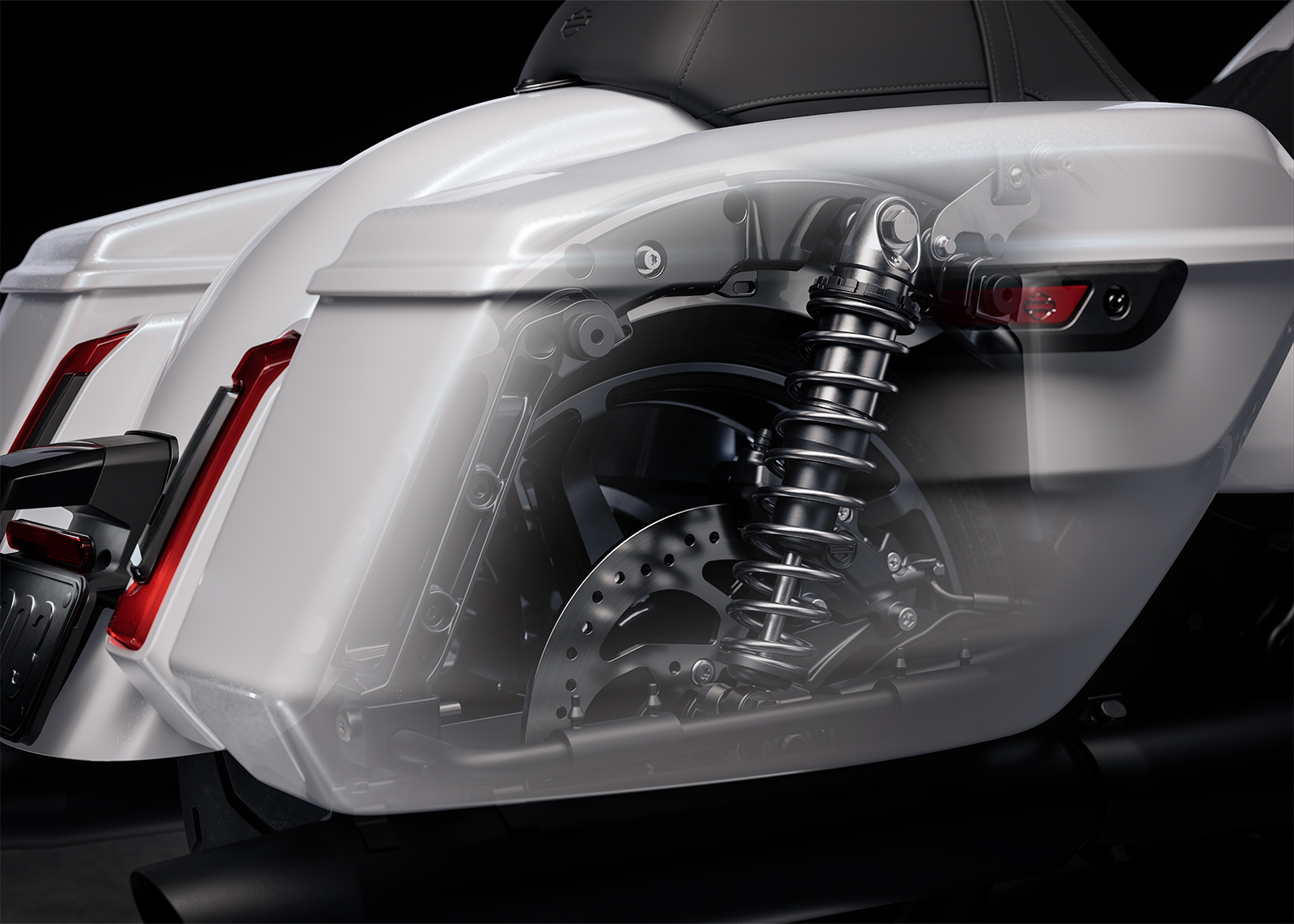 2025 Street Glide motorcycle rear suspension