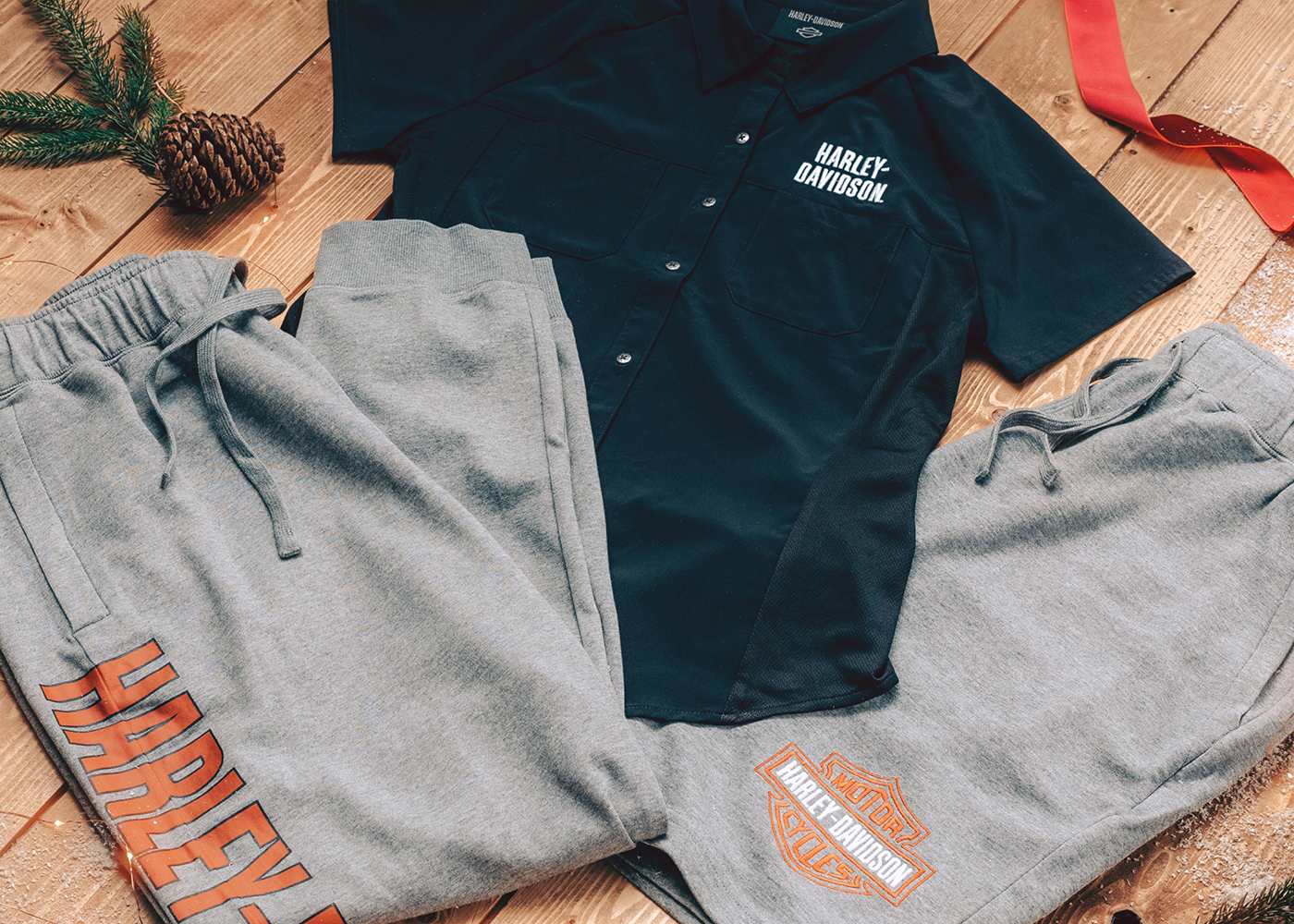 shorts, sweats & Buttondown laydown