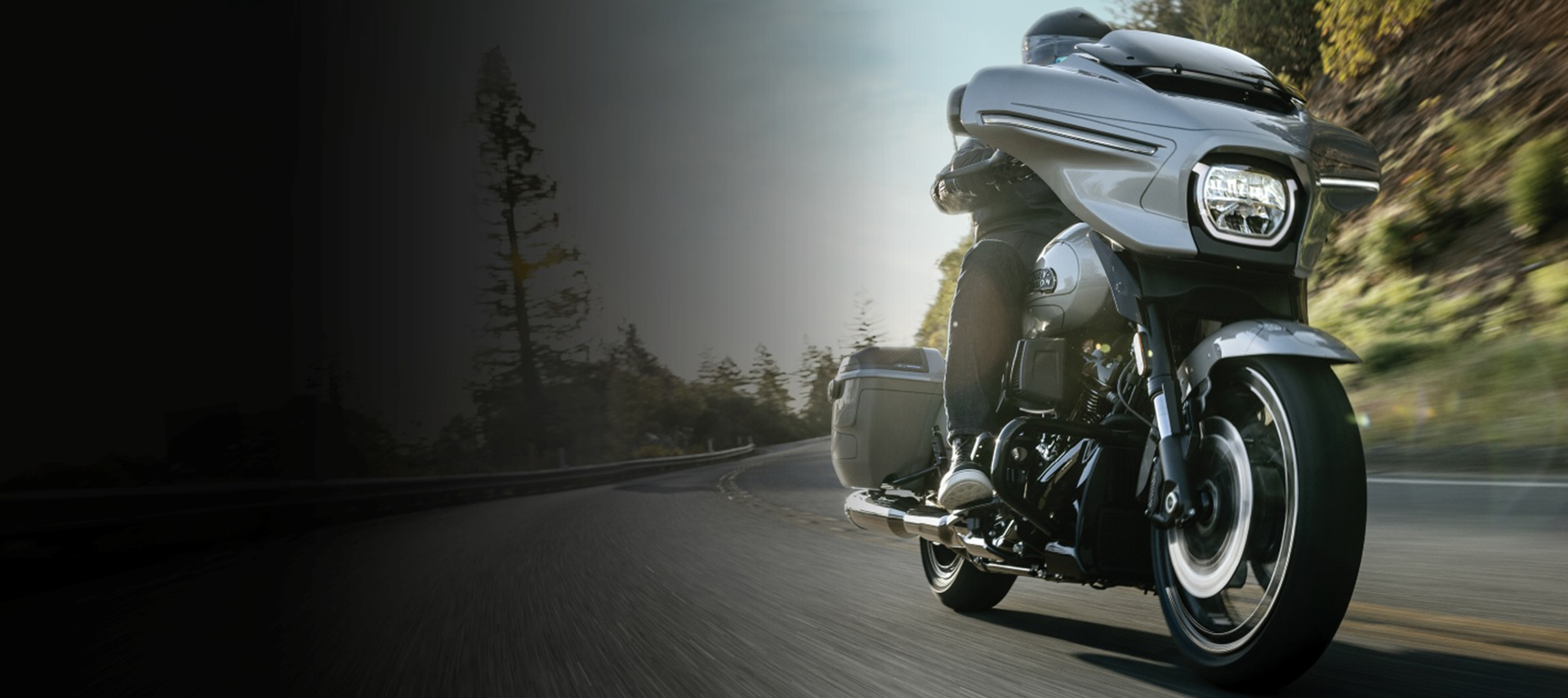 CVO Street Glide on road