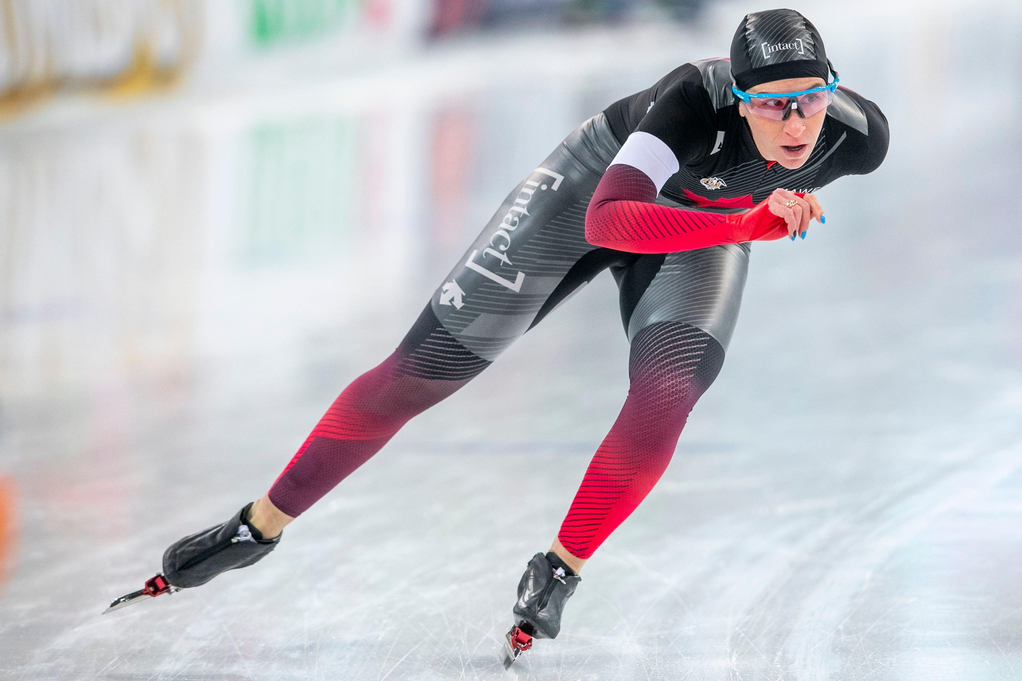 Photo de Ivanie Blondin, patineuse de vitesse.  