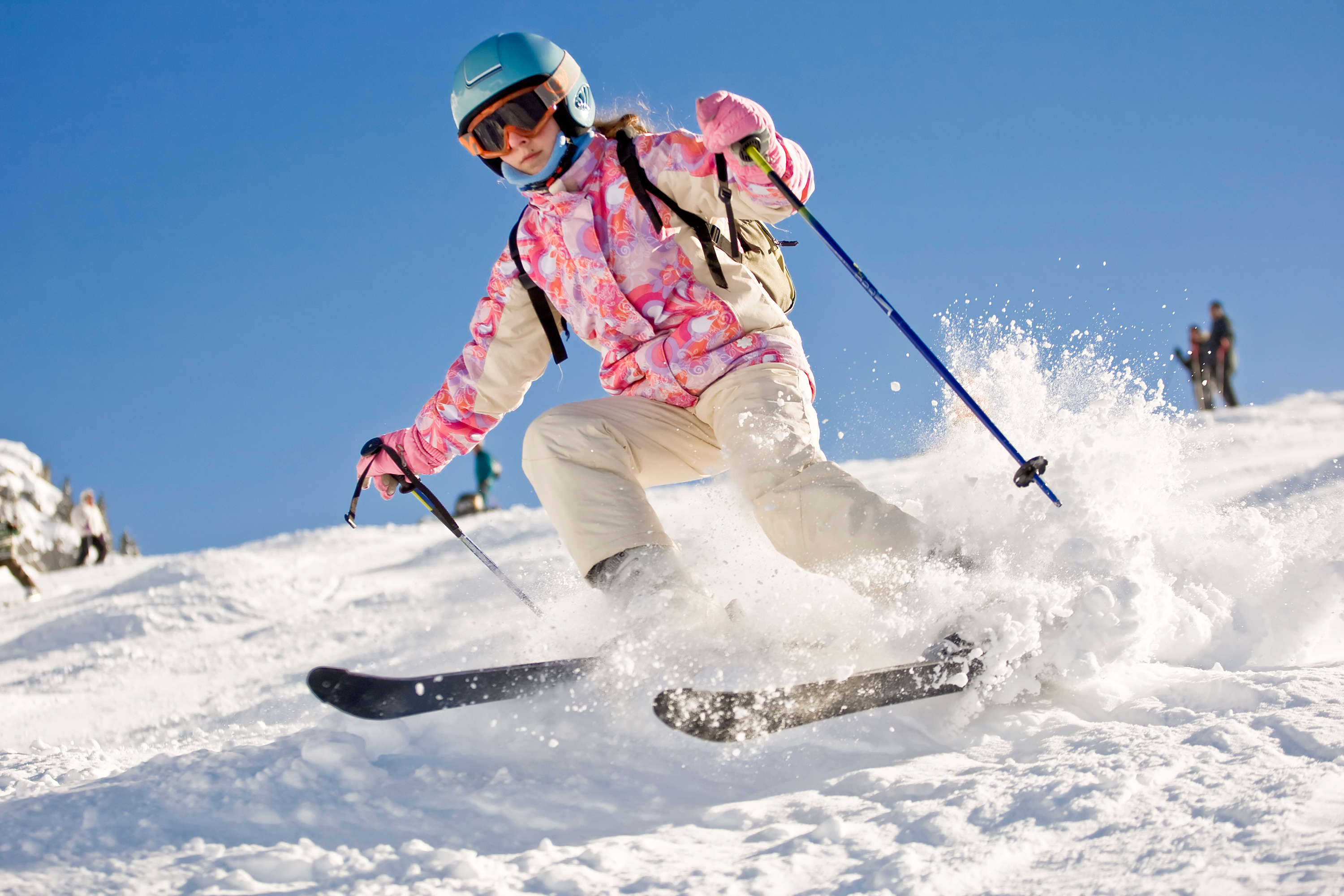 Photo d’une personne qui fait du ski. 