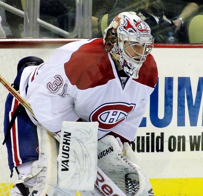 Photo de Carey Price, joueur de hockey et gardien de but pour les Canadiens de Montréal.