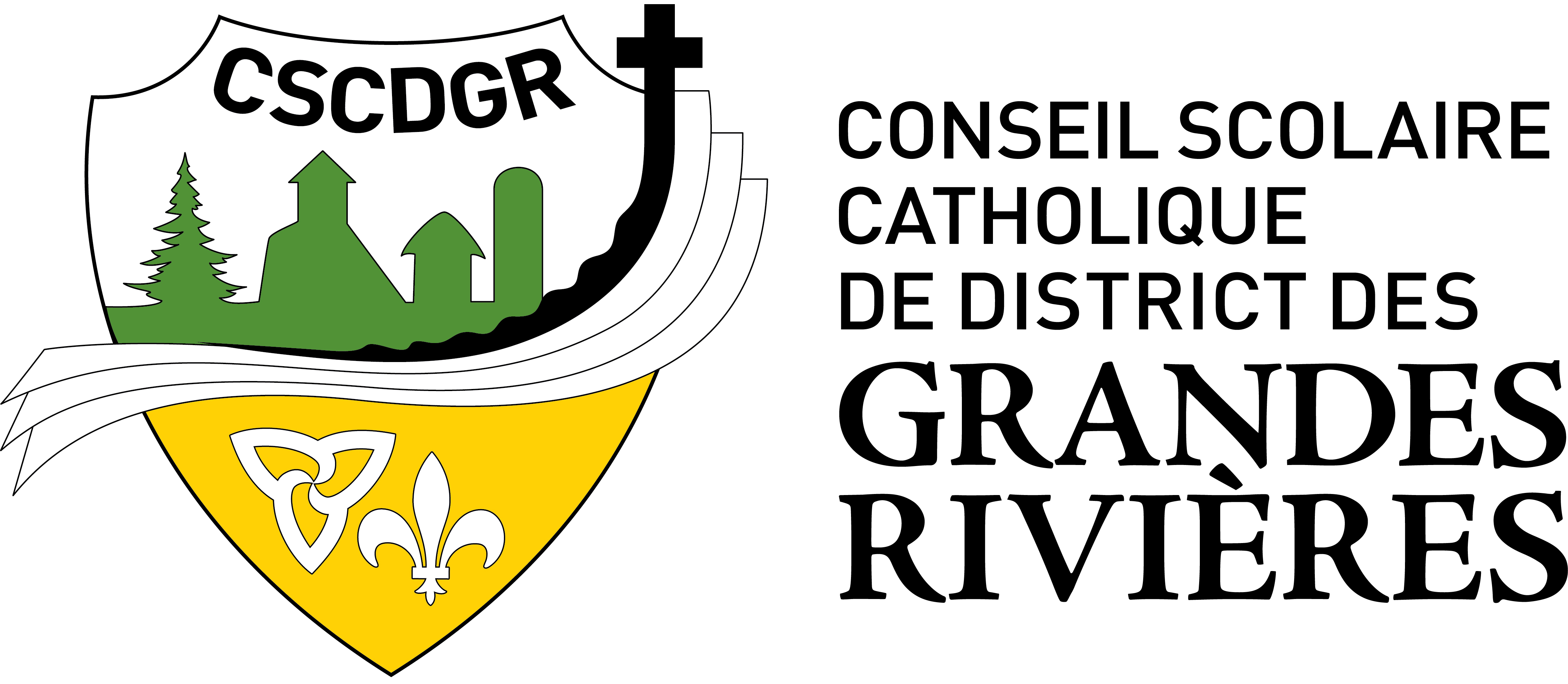 Logo du Conseil scolaire catholique du district des Grandes Rivières.  