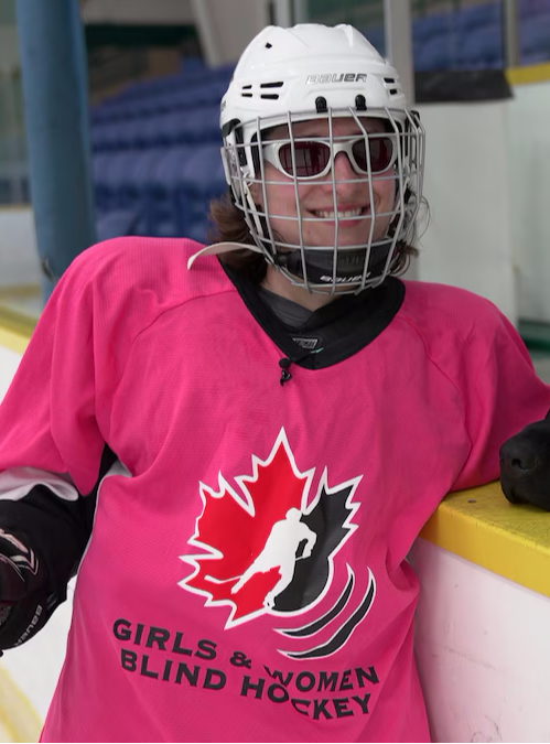 Photo de Amanda Prouan, joueuse de hockey sonore.  