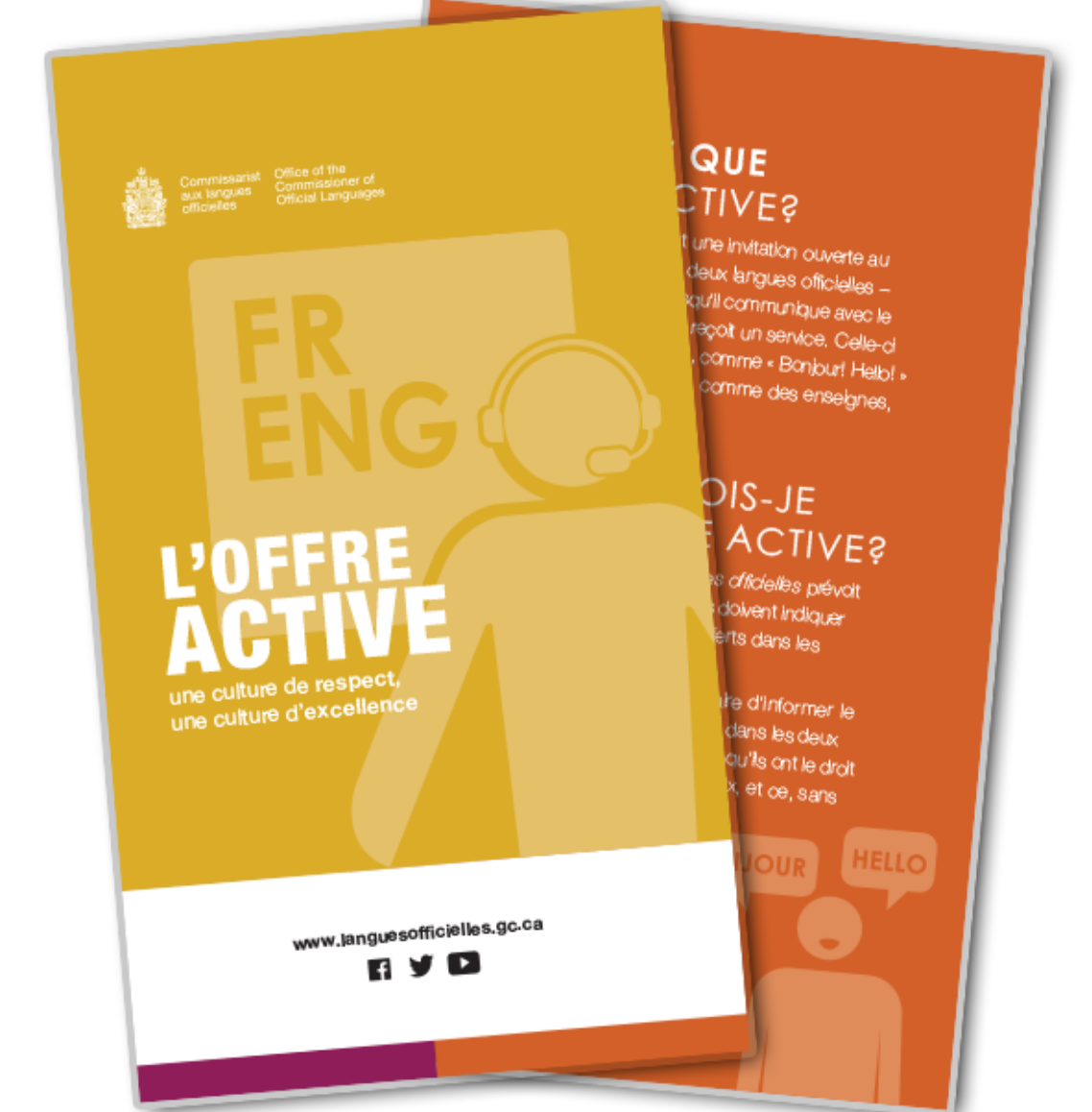 Photo de feuillets de L’offre active.  