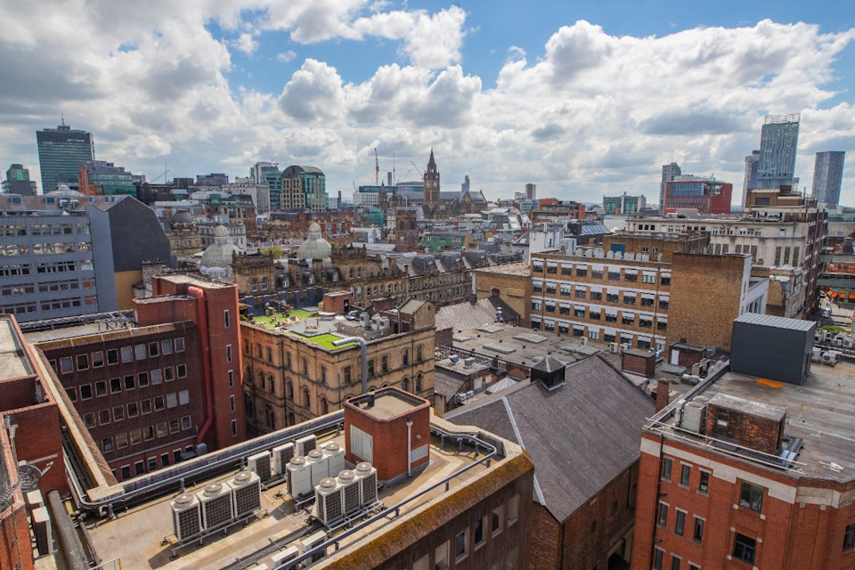 View of Manchester city centre from Blackfriars