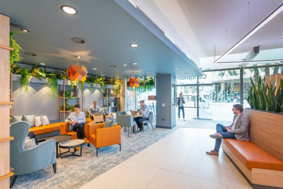 Newly refurbished reception area