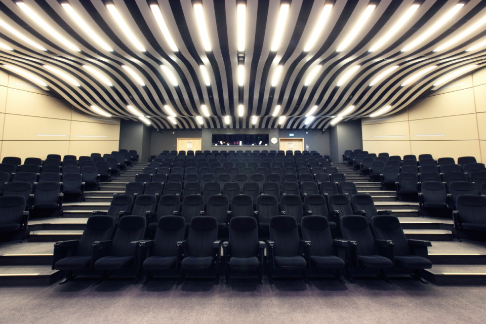 picture of seating in conference centre auditorium