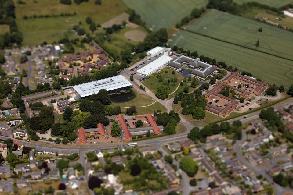 Melbourn Science Park aerial view