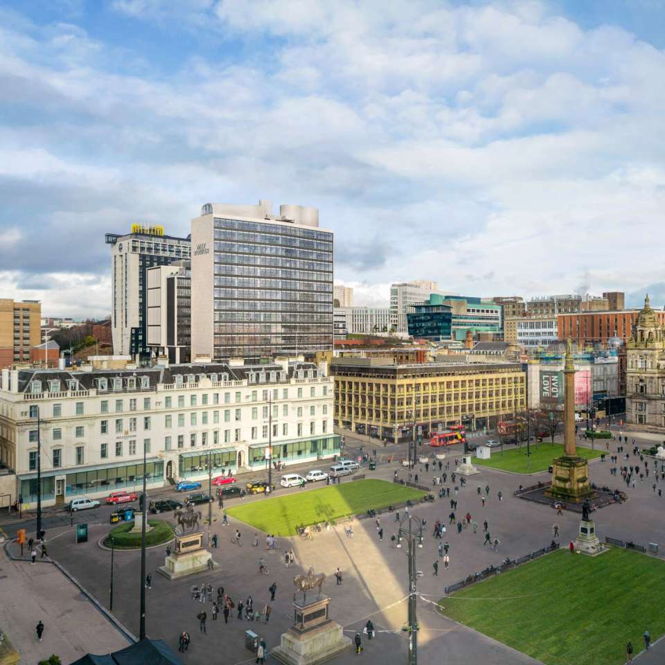 View of new Met Tower development plans from George Square 