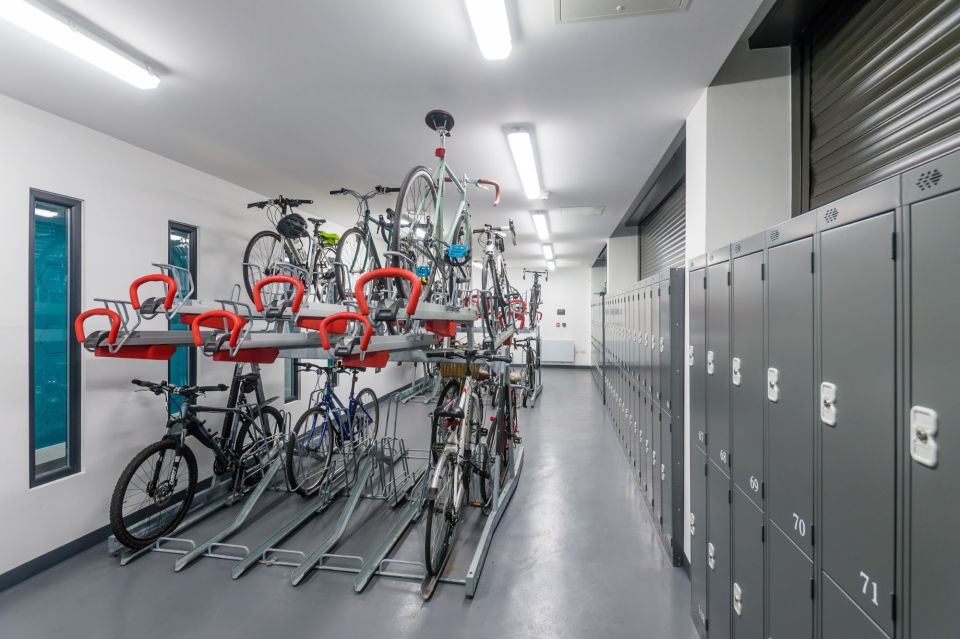 Cycle hub and lockers
