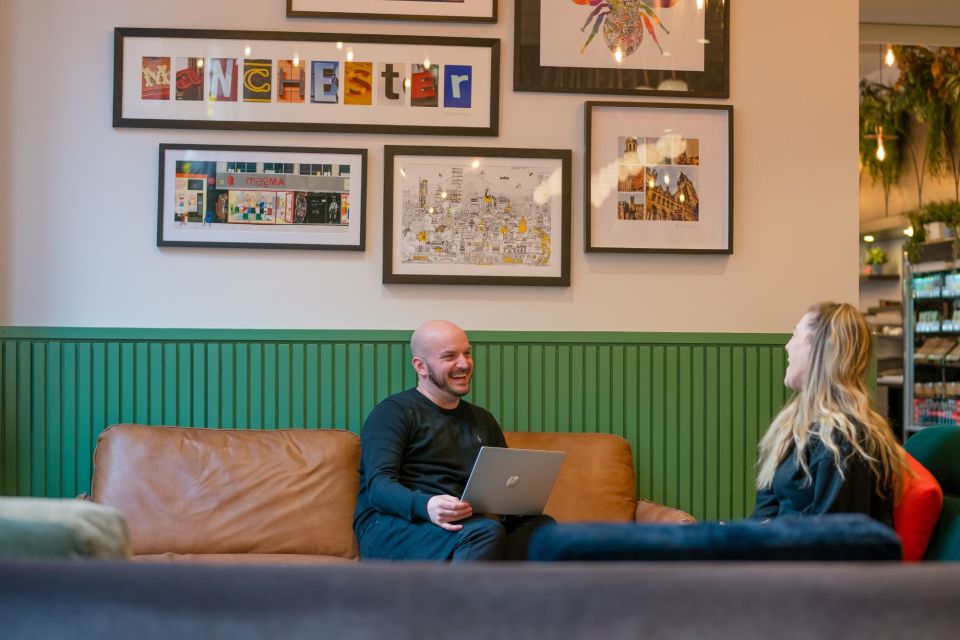 Comfortable seating in the ground floor lounge