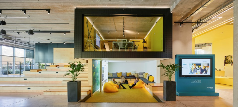 Bright building breakout space