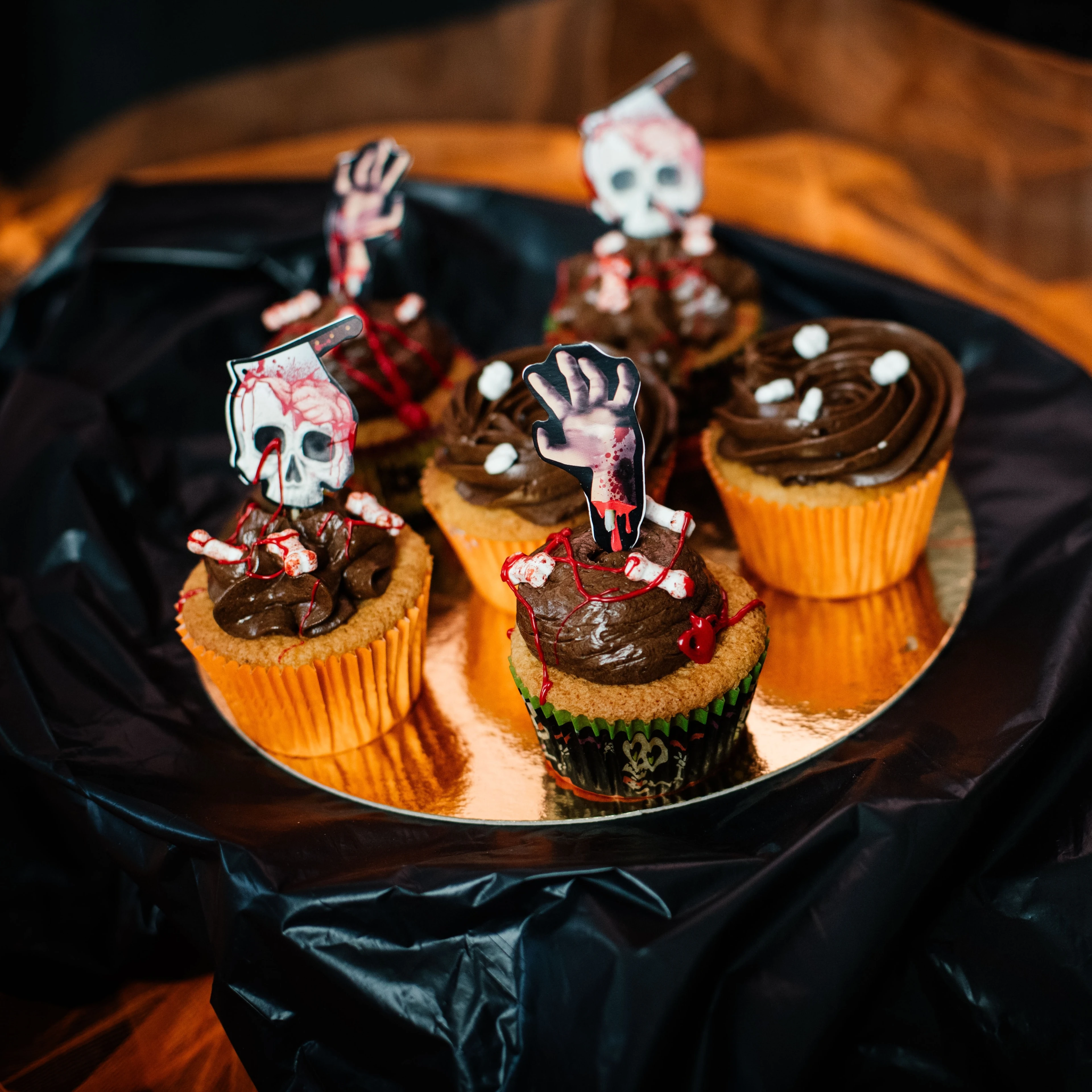 spooky cupcakes 
