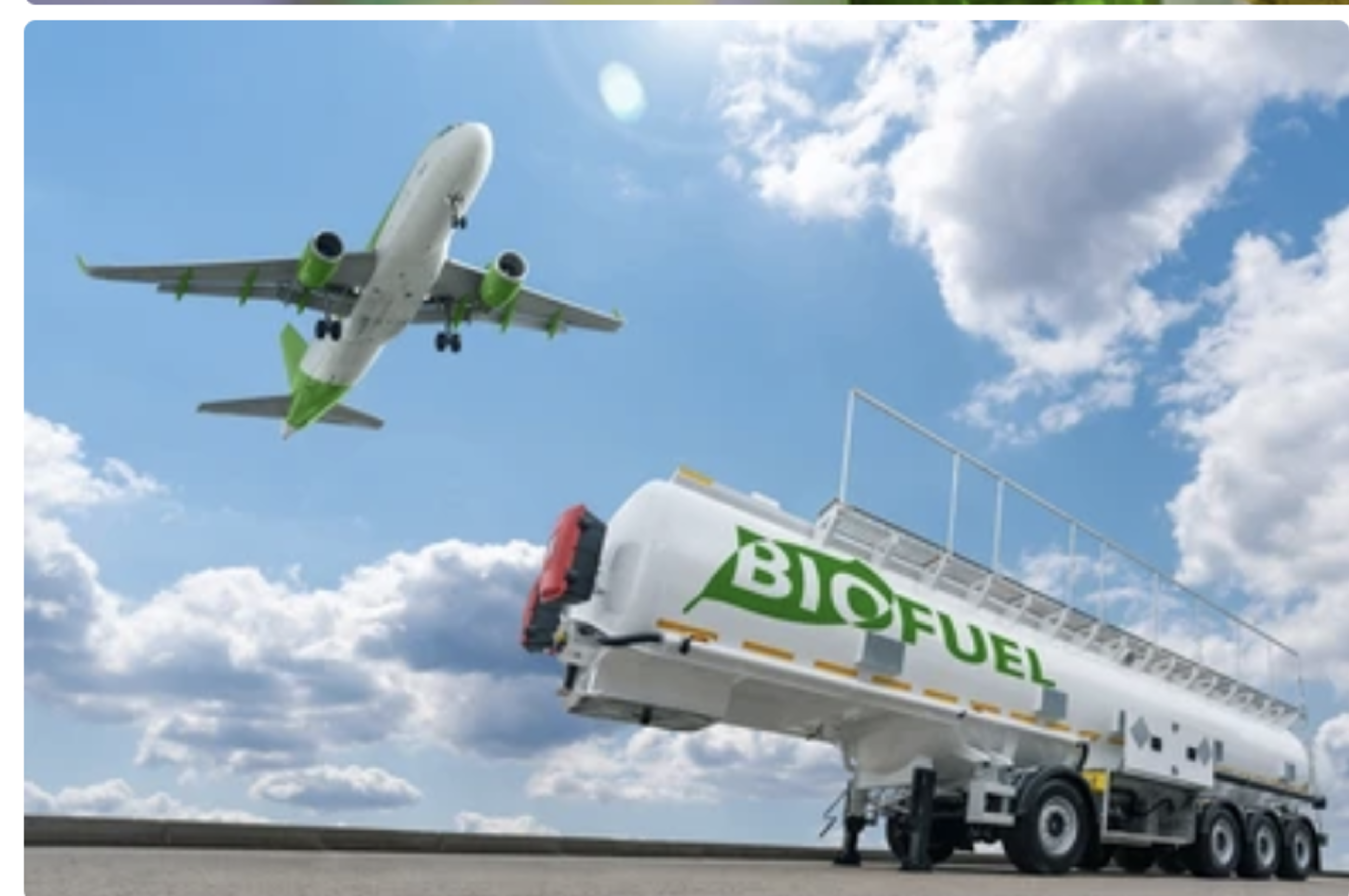 Bio fuel plane image