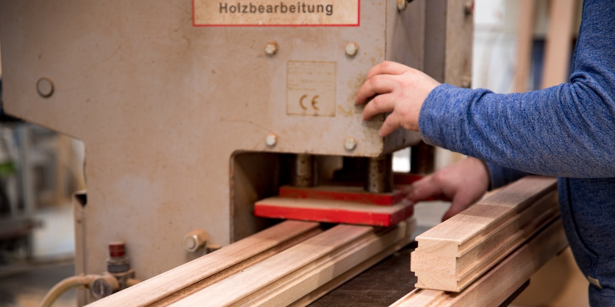 Wir verwerten unsere Holzabfälle.