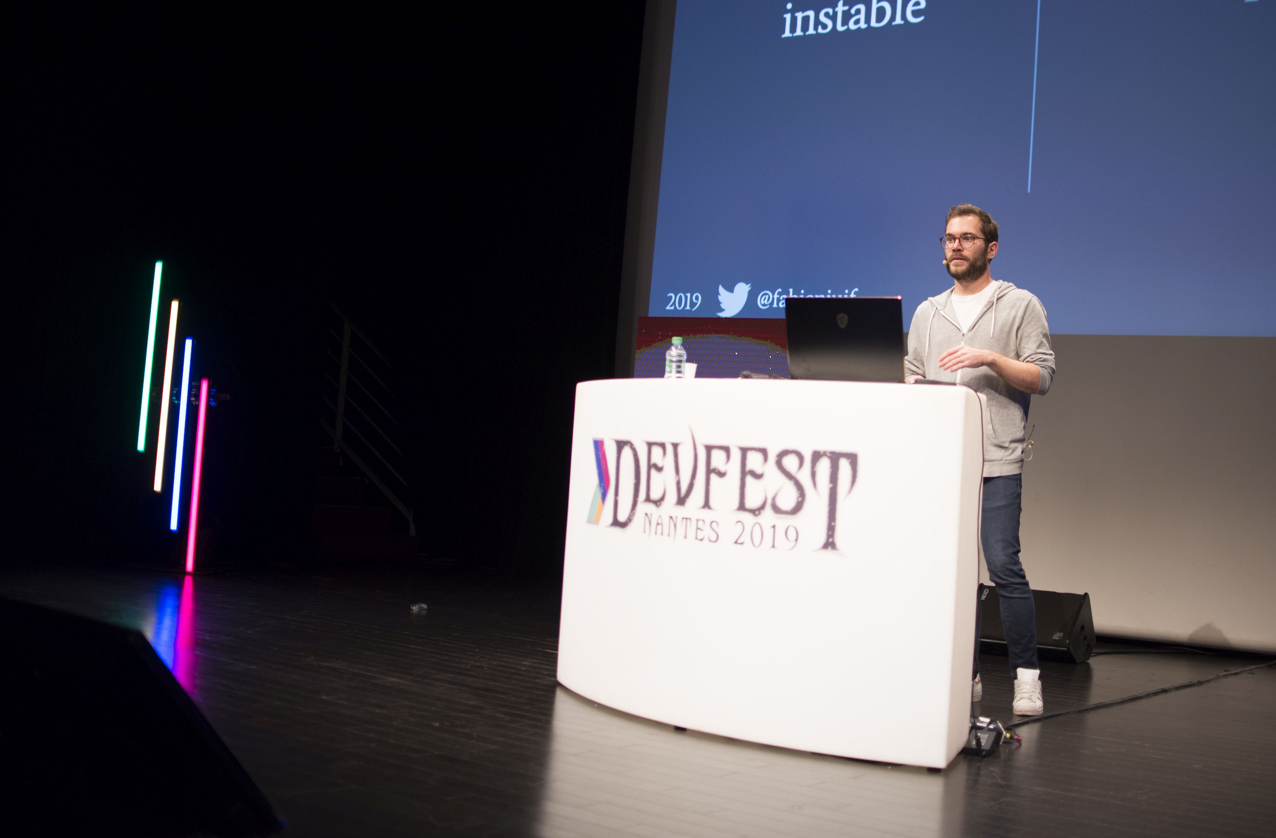 Fabien Juif durant sa présentation - crédits Rémy Chautard