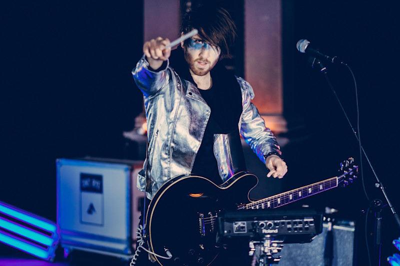 Simon Westerdahl in the recording of the music video "Ocean Blue". Photo Lukas Meijer.