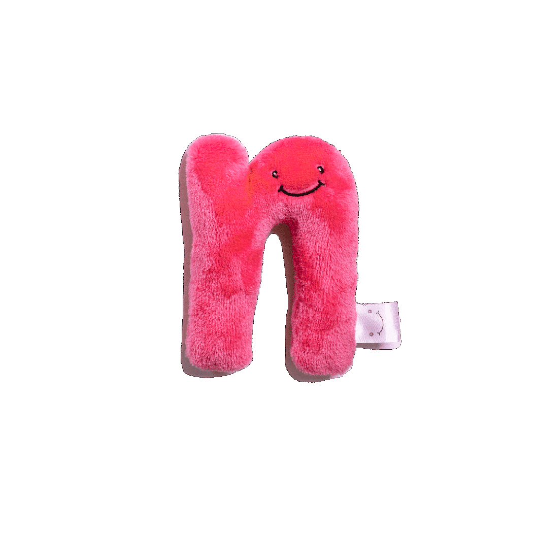 Alphapals™ 4" Mini Lowercase Plush Letter N