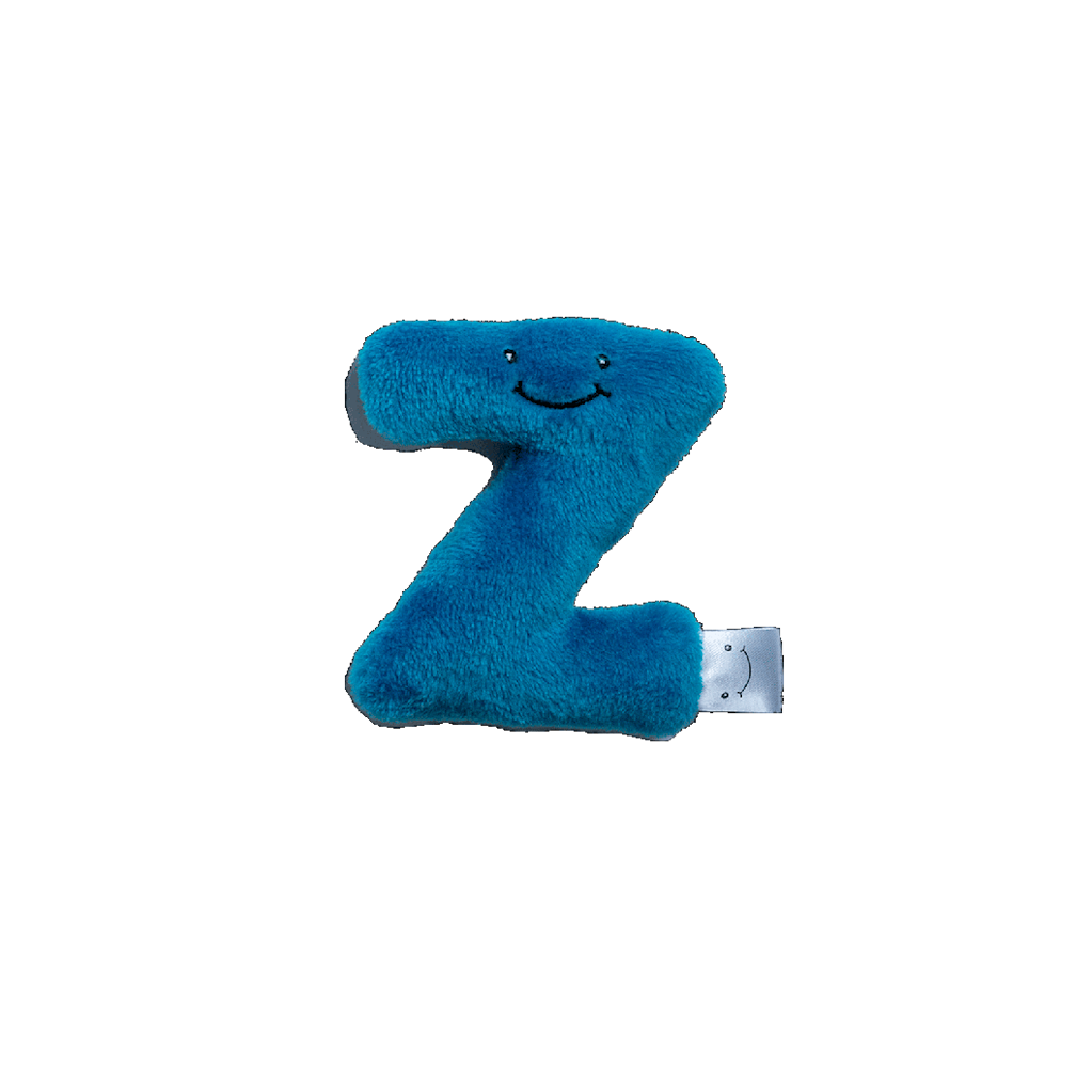 6 Inch Lowercase Plush Letter Z 