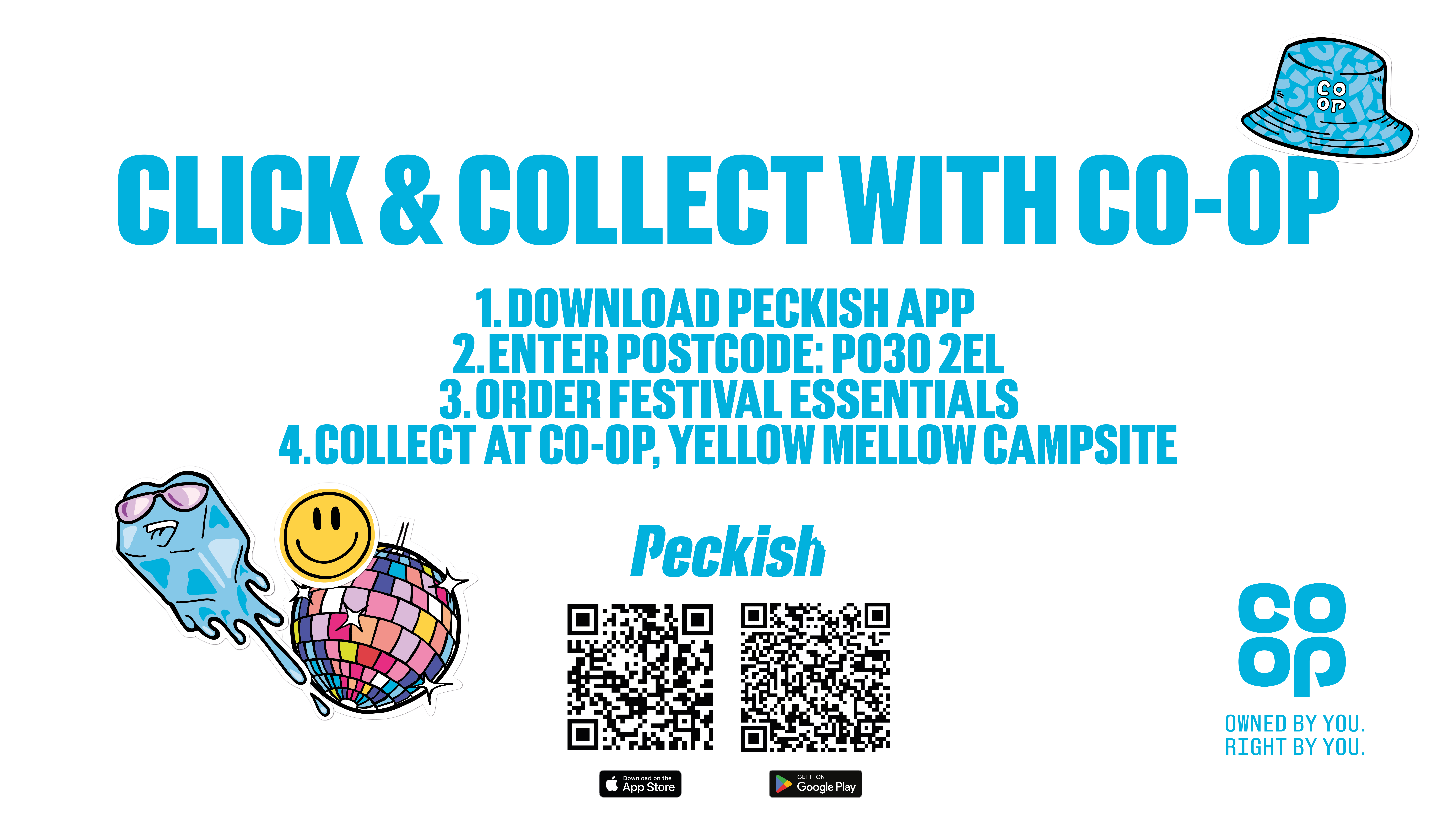 Co-op 'Peckish' App at Isle of Wight Festival
